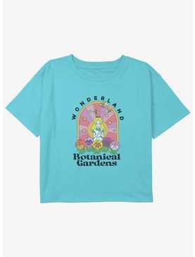 Disney Alice In Wonderland Botanical Gardens Girls Youth Crop T-Shirt, , hi-res