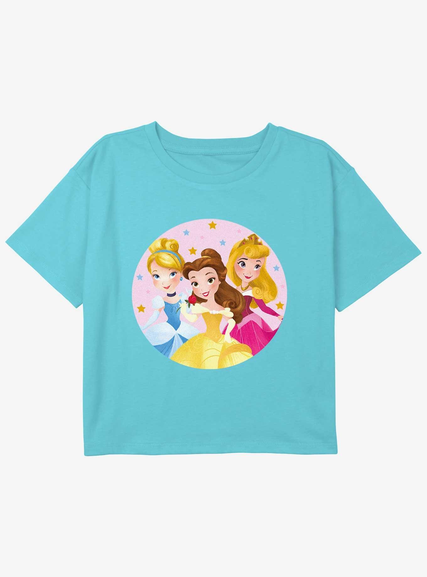 Disney Cinderella Little Princess Girls Youth Crop T-Shirt, , hi-res