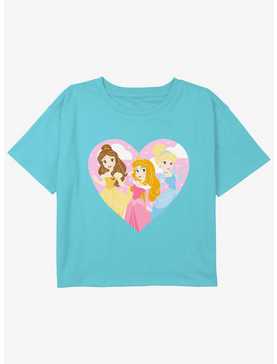 Disney Beauty and the Beast Castle Princess Girls Youth Crop T-Shirt, , hi-res