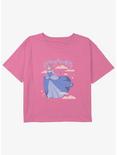Disney Cinderella Cinderelly Girls Youth Crop T-Shirt, PINK, hi-res