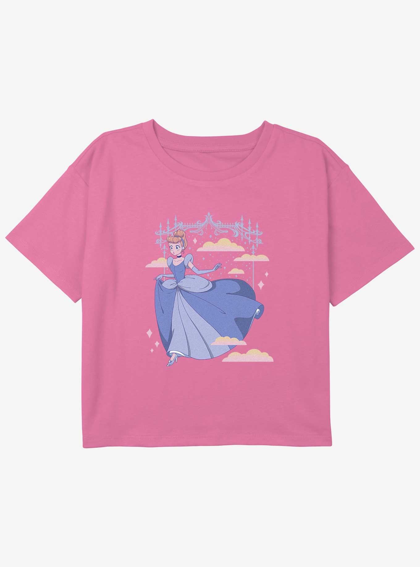 Disney Cinderella Cinderelly Girls Youth Crop T-Shirt, , hi-res