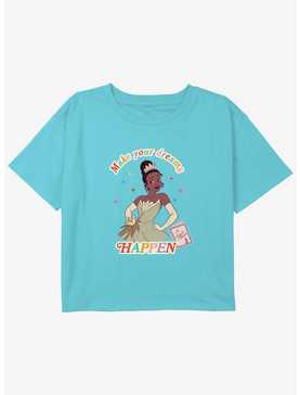 Disney The Princess and the Frog Tiana Make Your Dreams Happen Girls Youth Crop T-Shirt, , hi-res