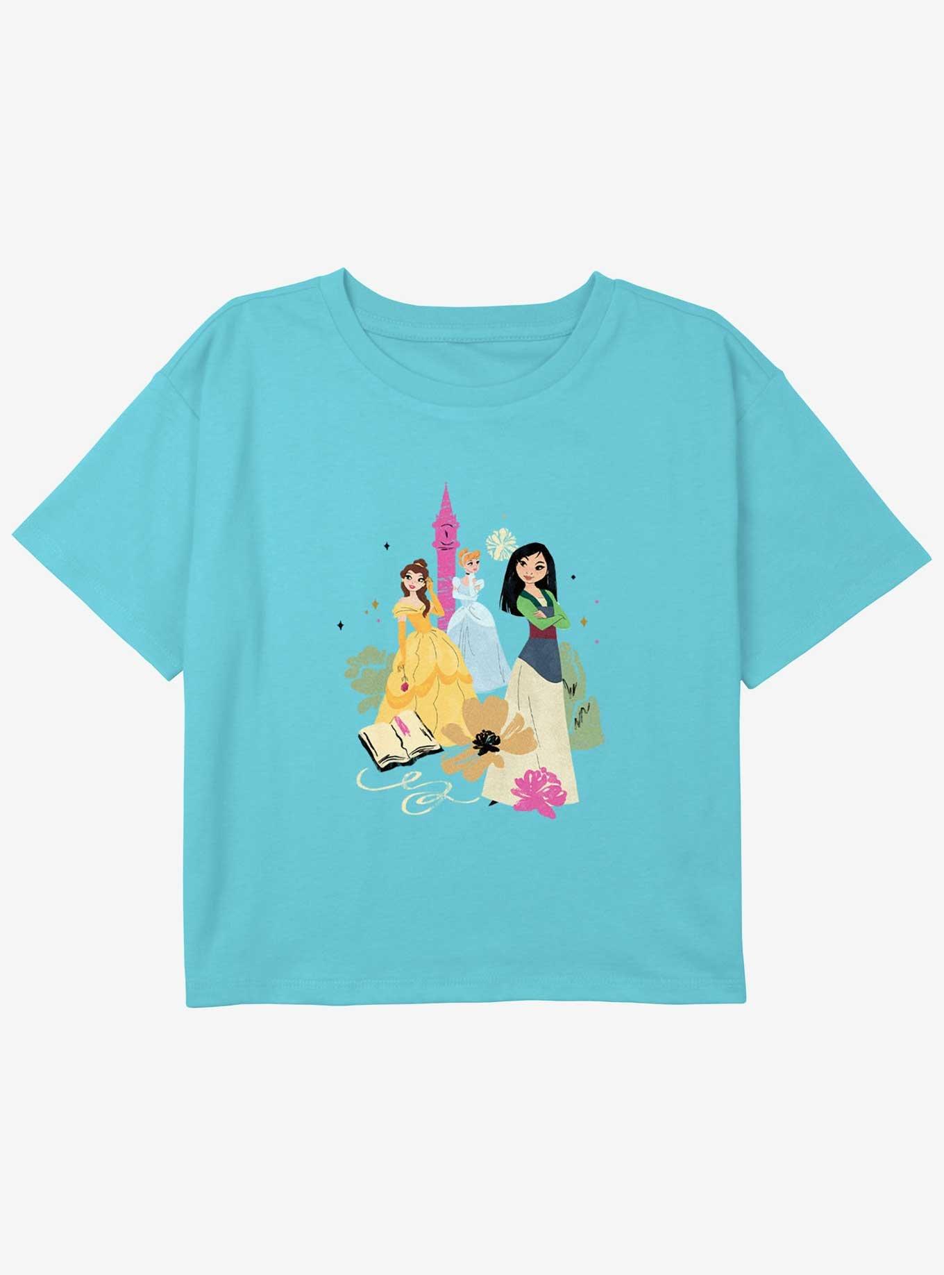 Disney Mulan Fantasy Princess Girls Youth Crop T-Shirt, , hi-res