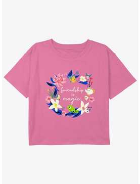 Disney The Little Mermaid Friendship Is Magic Girls Youth Crop T-Shirt, , hi-res