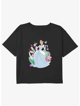 Disney Cinderella Cinderella Sparkles Girls Youth Crop T-Shirt, , hi-res
