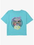 Disney Lilo & Stitch Retro Sunset Girls Youth Crop T-Shirt, BLUE, hi-res