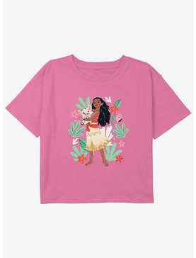 Disney Moana Moana And Pua Girls Youth Crop T-Shirt, , hi-res