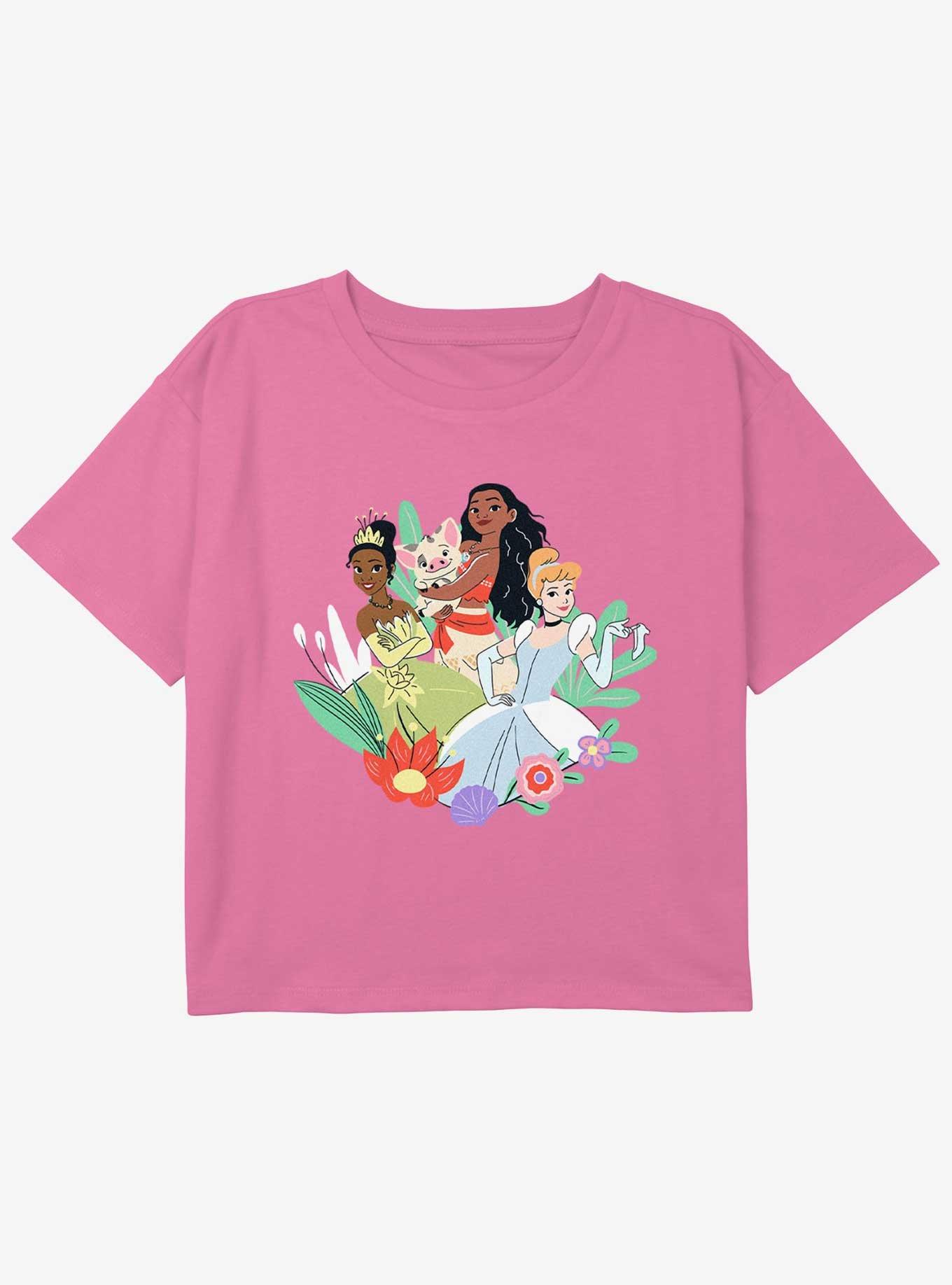 Disney Moana Princess Smiling Girls Youth Crop T-Shirt, , hi-res