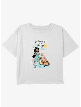 Disney Aladdin Jasmine Princess In Charge Girls Youth Crop T-Shirt, , hi-res