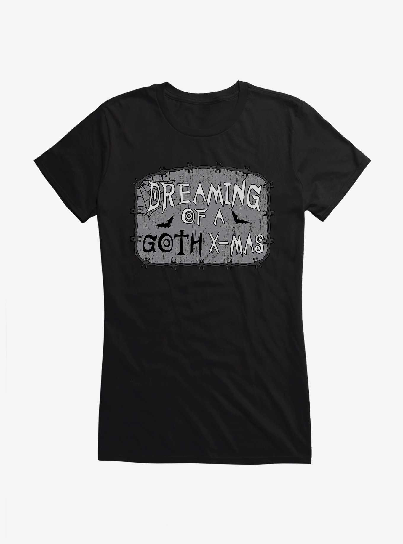 Hot Topic Dreaming Of A Goth Christmas Girls T-Shirt, , hi-res