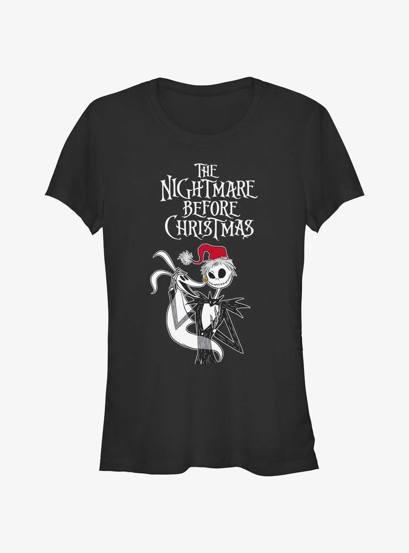 Disney The Nightmare Before Christmas Jack & Zero Friendship Girls T-Shirt - BLACK  Hot Topic