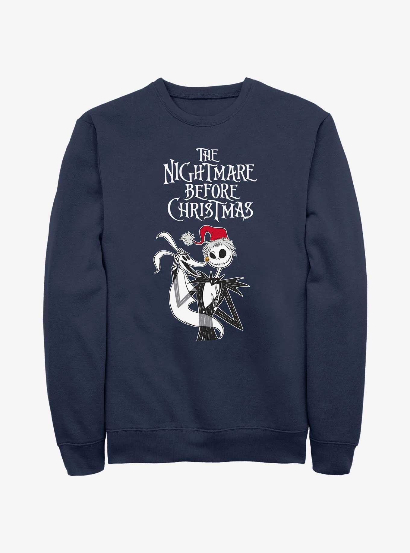 Disney The Nightmare Before Christmas Jack & Zero Friendship Sweatshirt - BLUE  Hot Topic