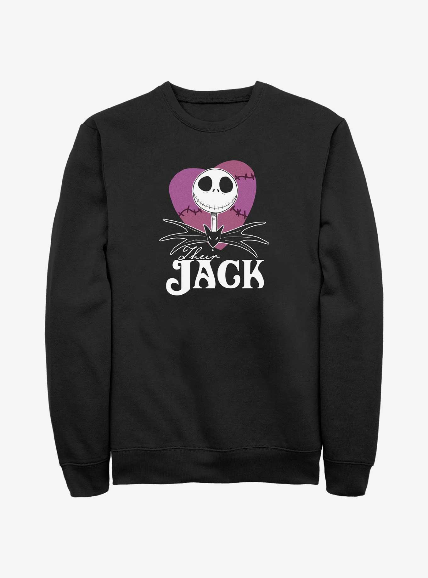 Disney Nightmare Before Christmas Their Jack Sweatshirt BLACK Hot Topic