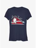 Disney The Nightmare Before Christmas Scary Christmas Girls T-Shirt, NAVY, hi-res