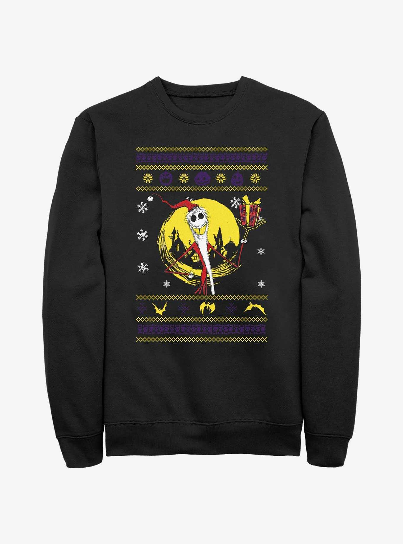 Disney The Nightmare Before Christmas Jack Ugly Holidays Style Sweatshirt, , hi-res