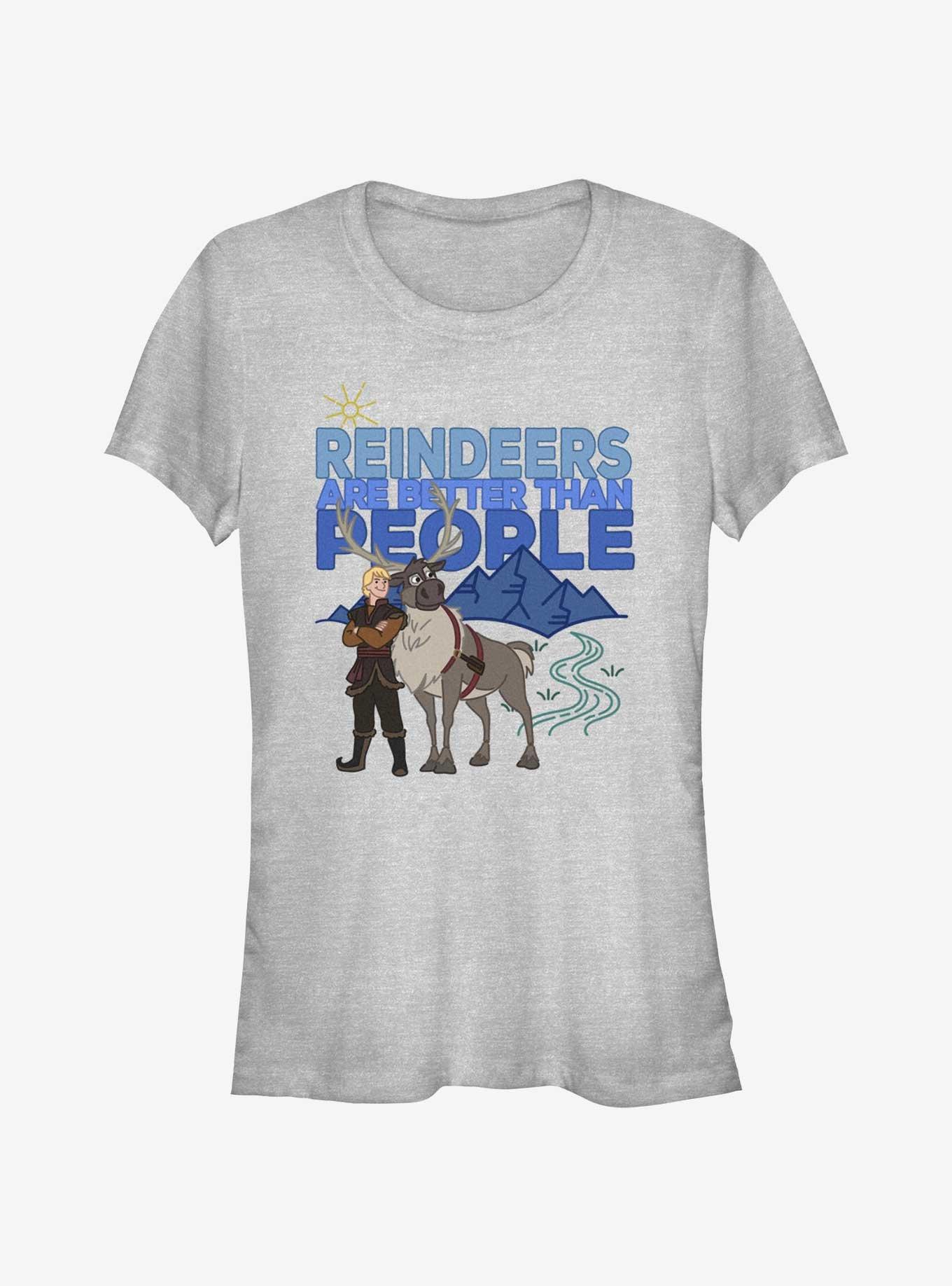 Disney Frozen Reindeers Are Better Than People Girls T-Shirt, , hi-res