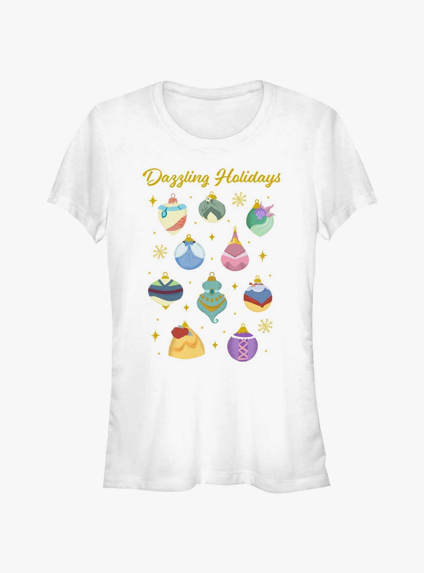 Disney Princesses Dazzling Holiday Ornaments Girls T-Shirt, , hi-res