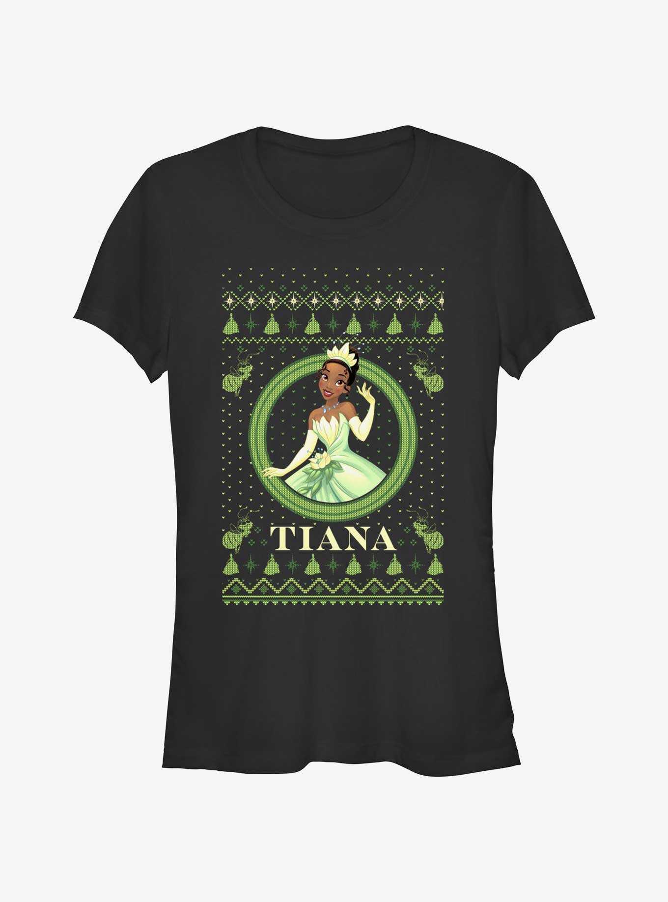 Disney Princess & The Frog Tiana Ugly Holiday Girls T-Shirt, , hi-res