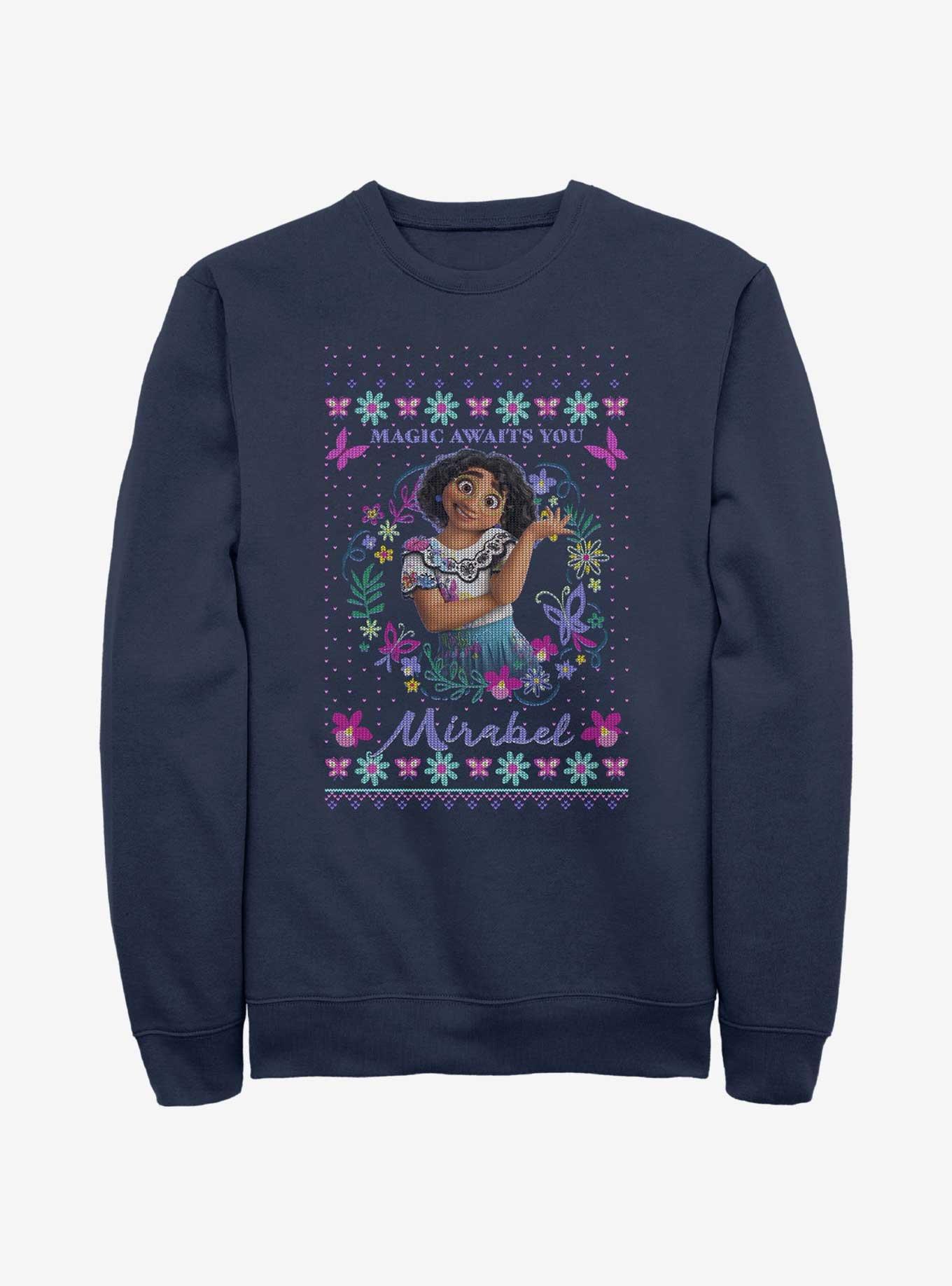 Disney Encanto Mirabel Ugly Holiday Sweatshirt, NAVY, hi-res