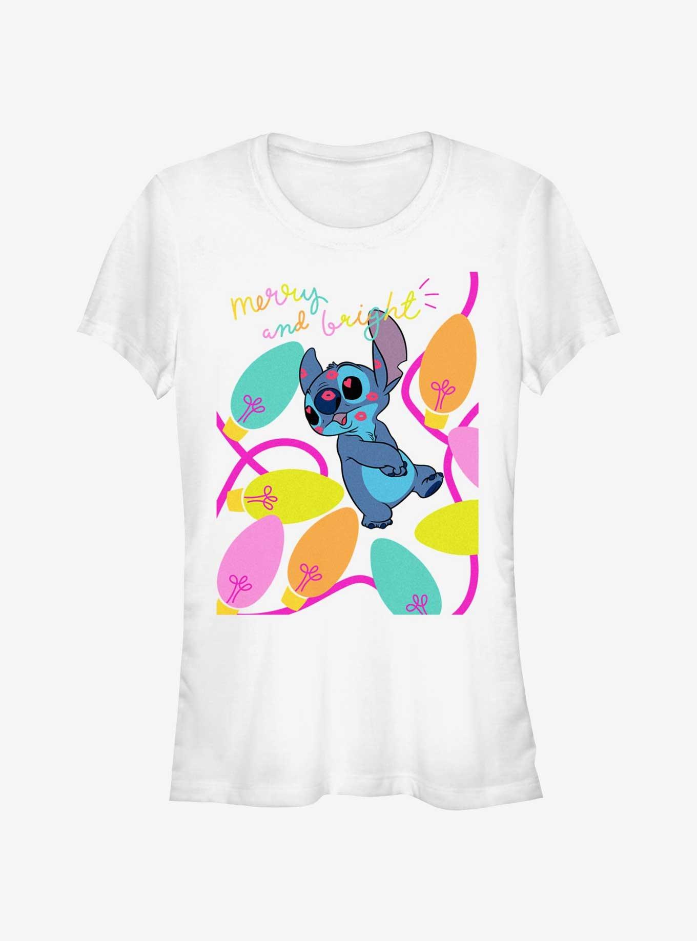 Disney Lilo & Stitch Merry And Bright Girls T-Shirt, , hi-res