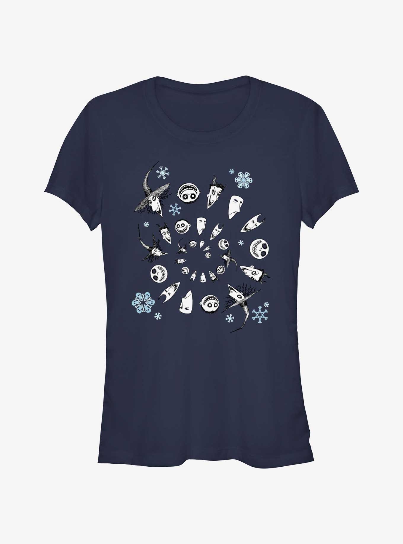 Disney The Nightmare Before Christmas Boogie's Boys Winter Swirl Girls T-Shirt, , hi-res