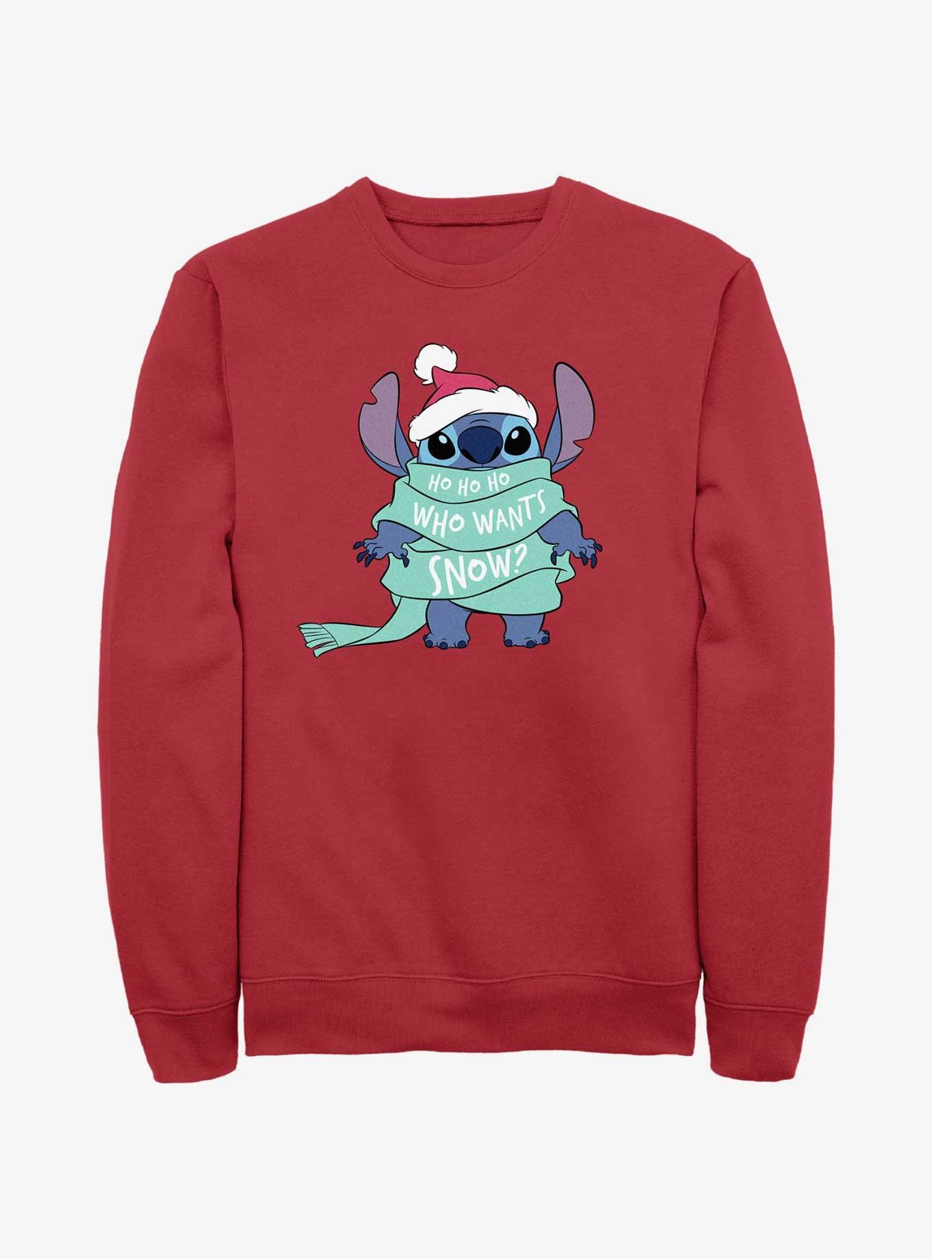 Disney Lilo & Stitch Who Wants Snow Sweatshirt, , hi-res