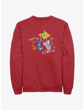 Disney Lilo & Stitch Merry Kissmas Mistletoe Sweatshirt, , hi-res