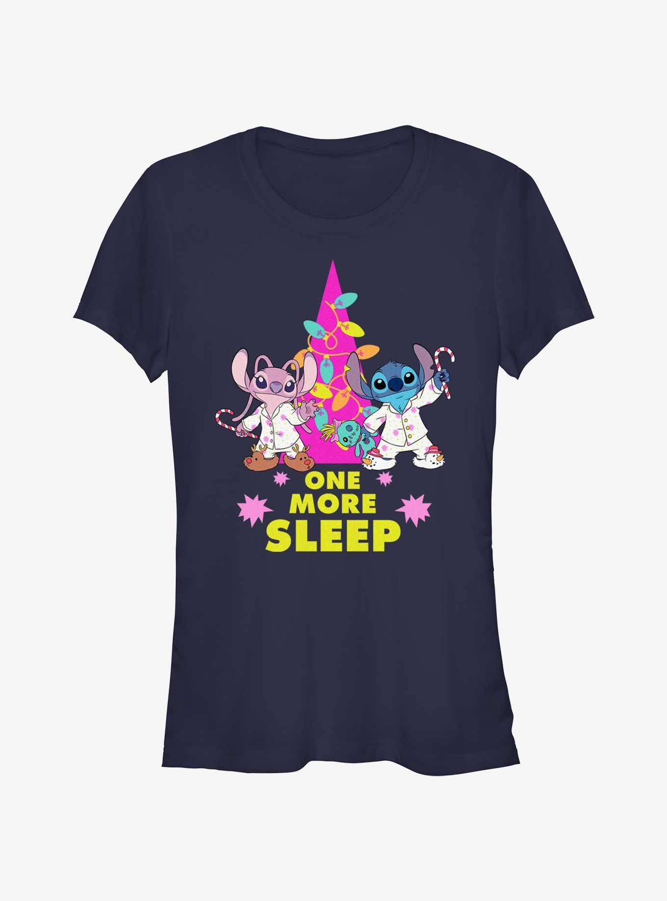 Disney Lilo & Stitch One More Sleep Girls T-Shirt, NAVY, hi-res