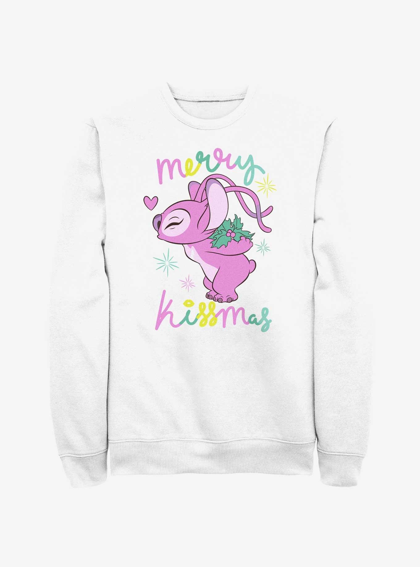 Disney Lilo & Stitch Kissmas Angel Sweatshirt, , hi-res