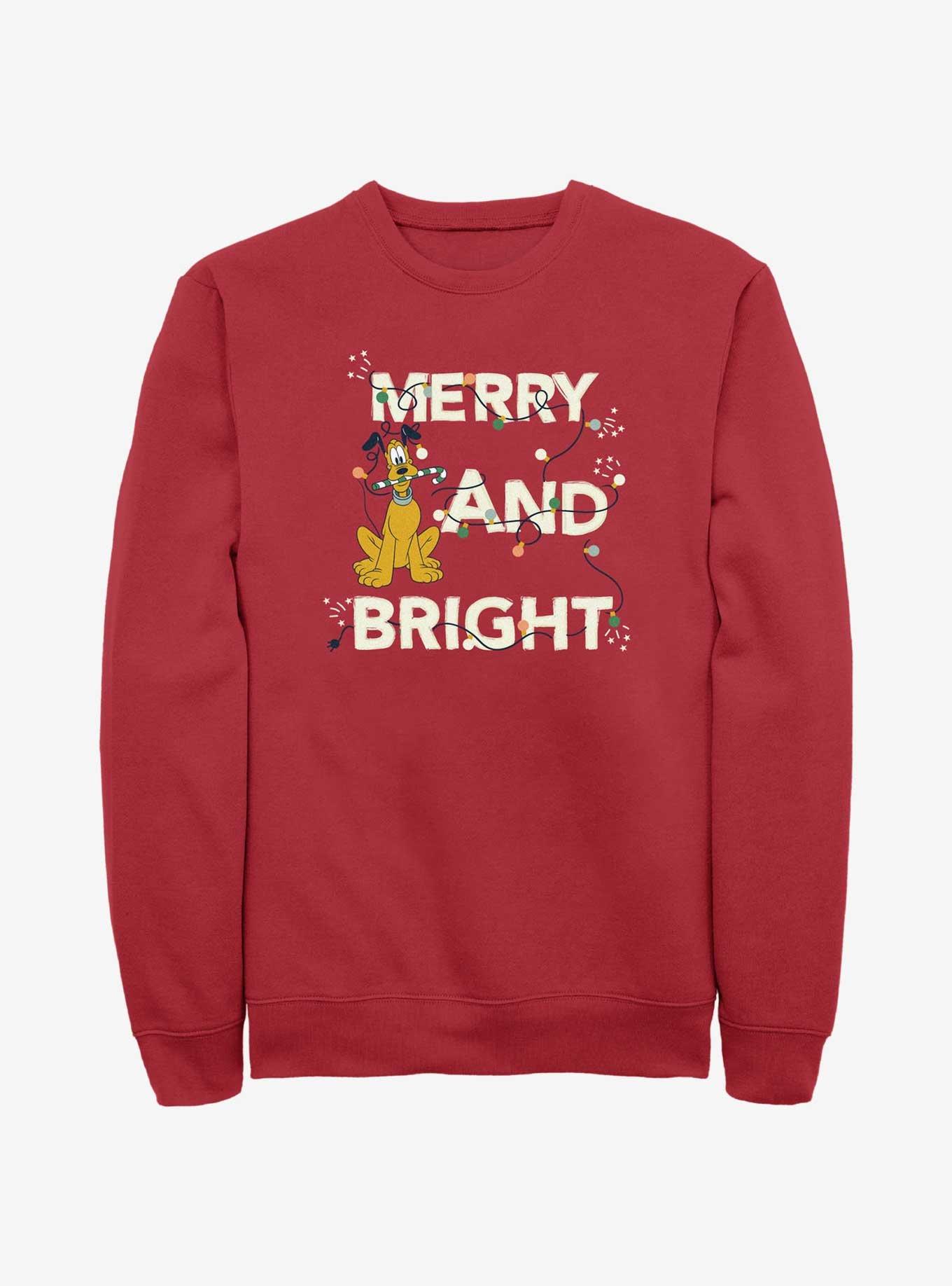 Disney Pluto Merry And Bright Sweatshirt, , hi-res