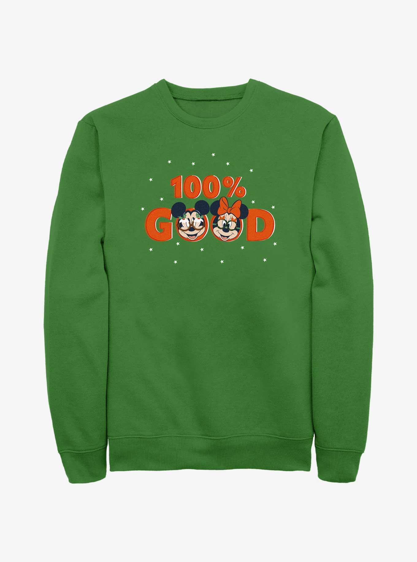 Disney Mickey Mouse & Minnie Mouse 100% Good Sweatshirt, KELLY, hi-res