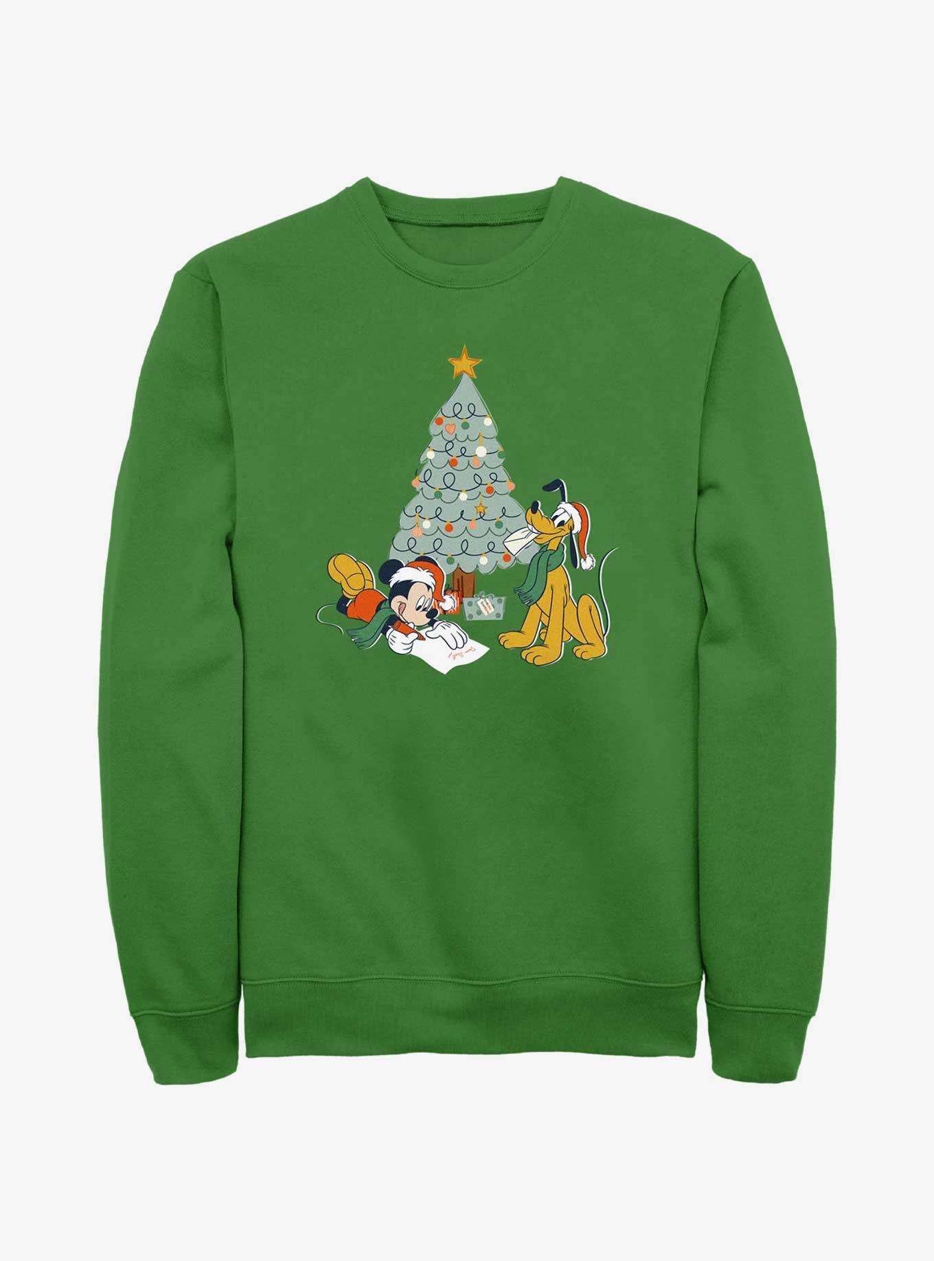 Disney Mickey Mouse & Pluto Letter For Santa Sweatshirt, , hi-res