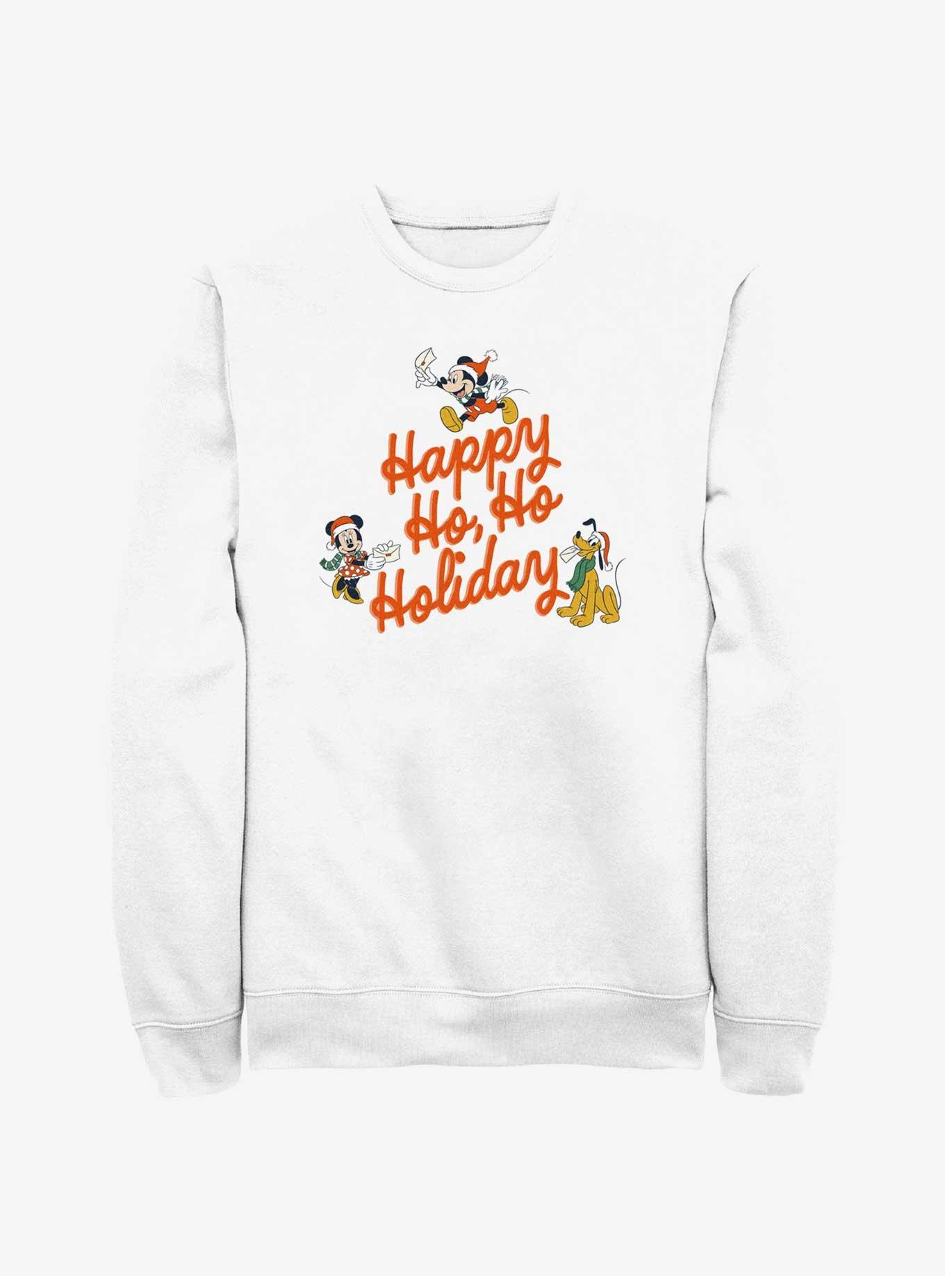 Disney Mickey Mouse Happy Ho Ho Holiday Sweatshirt, , hi-res