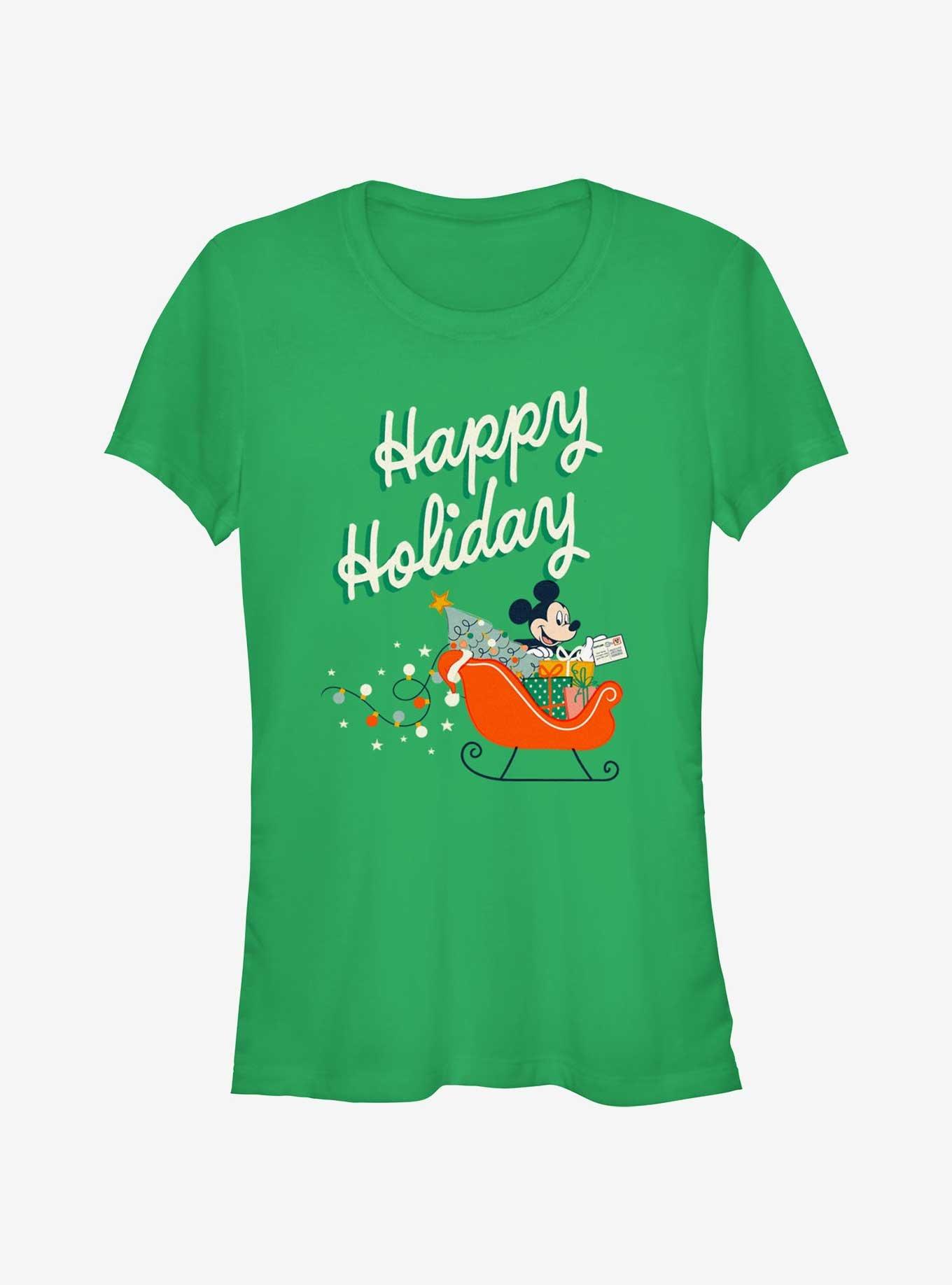 Disney Mickey Mouse Happy Holiday Girls T-Shirt, KELLY, hi-res