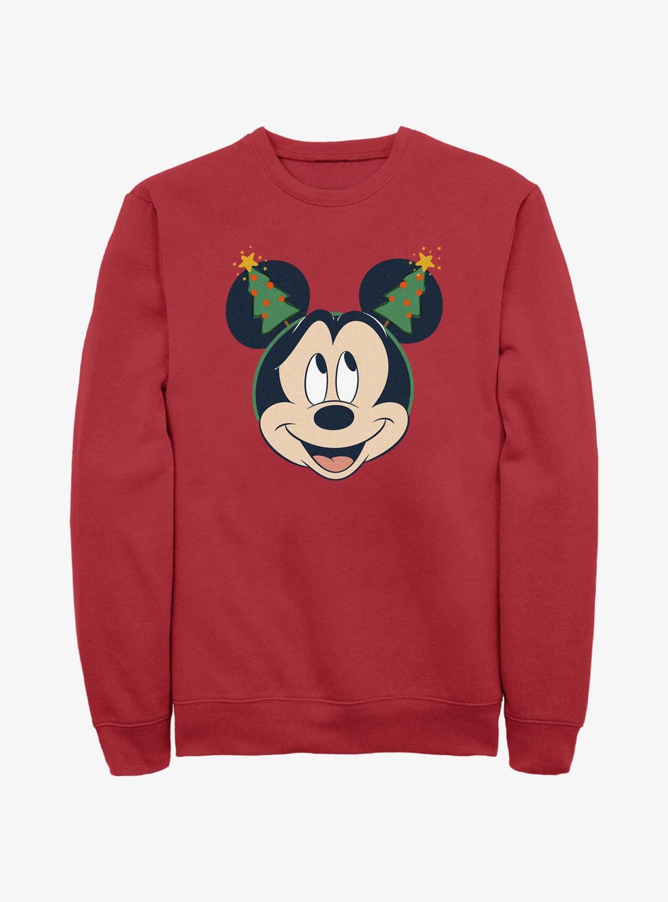 Disney Mickey Mouse Christmas Tree Ears Sweatshirt, , hi-res