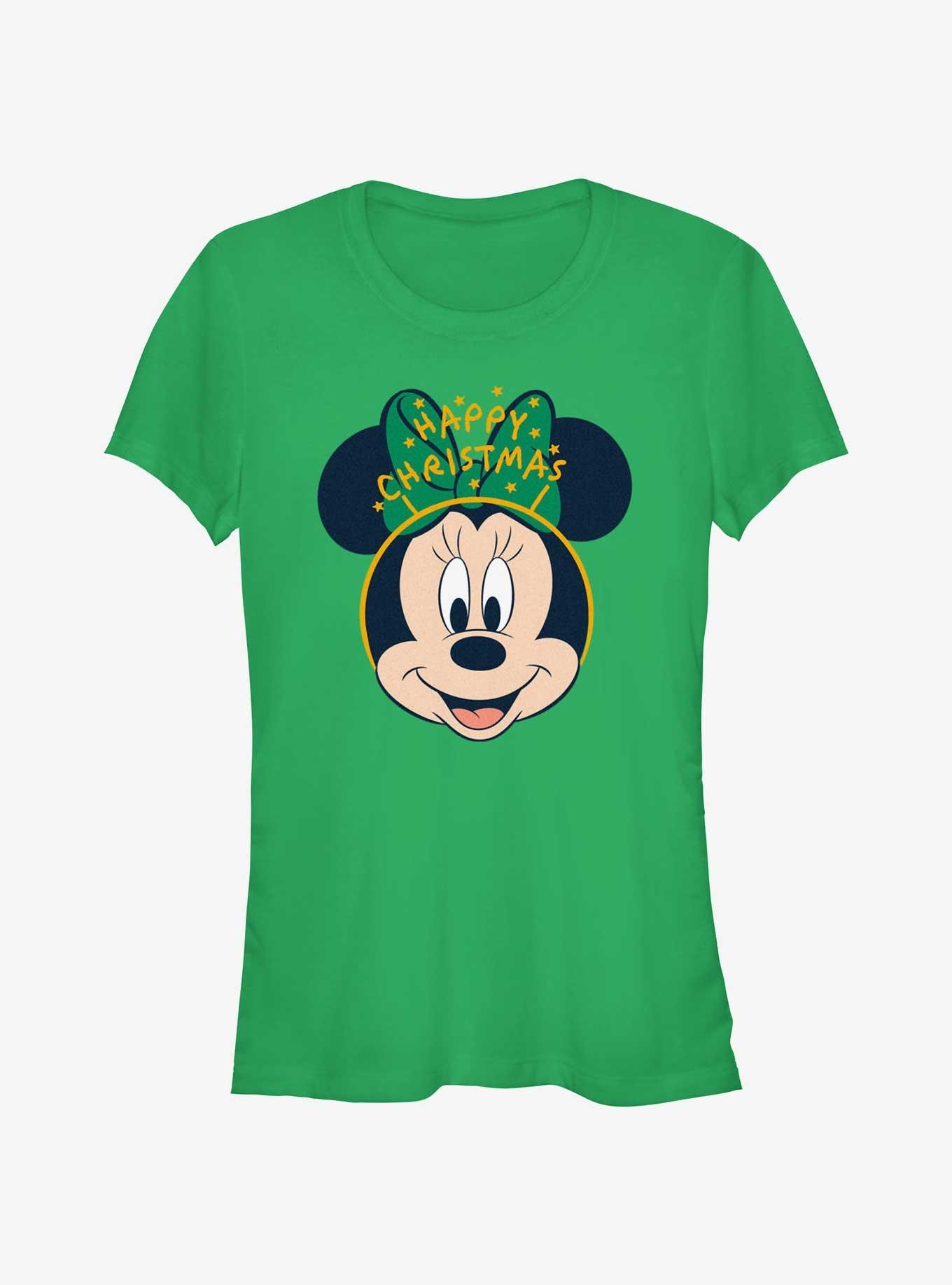 Disney Minnie Mouse Minnie Happy Christmas Ears Girls T-Shirt, , hi-res