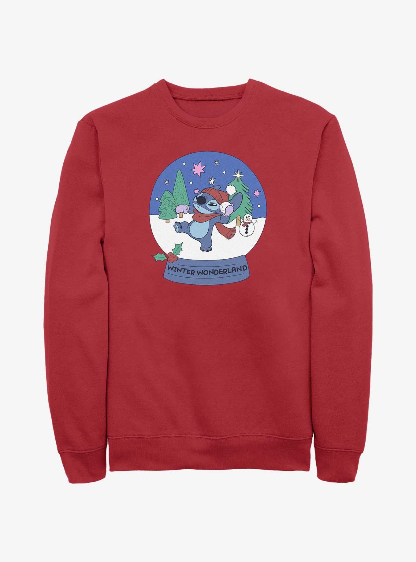Disney Lilo & Stitch Winter Wonderland Snowglobe Sweatshirt, , hi-res