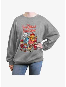 The Year Without a Santa Claus Logo Group Girls Oversized Sweatshirt, , hi-res