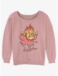 The Year Without a Santa Claus Vintage Heat Miser Womens Slouchy Sweatshirt, DESERTPNK, hi-res