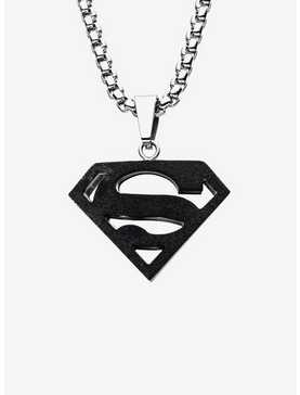DC Comics Superman Black Pendant Necklace, , hi-res