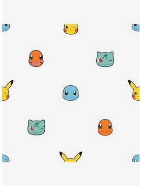 Pokemon Character Faces Peel and Stick Wallpaper, , hi-res