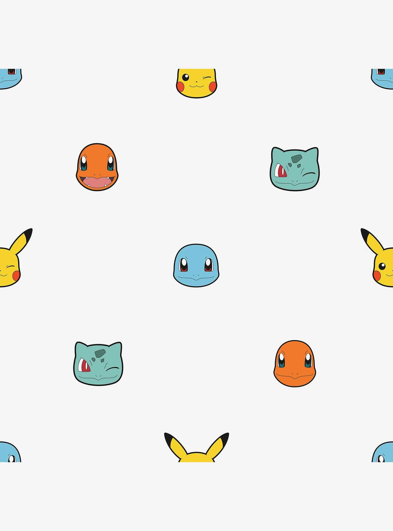 Pokemon Character Faces Peel and Stick Wallpaper, , hi-res