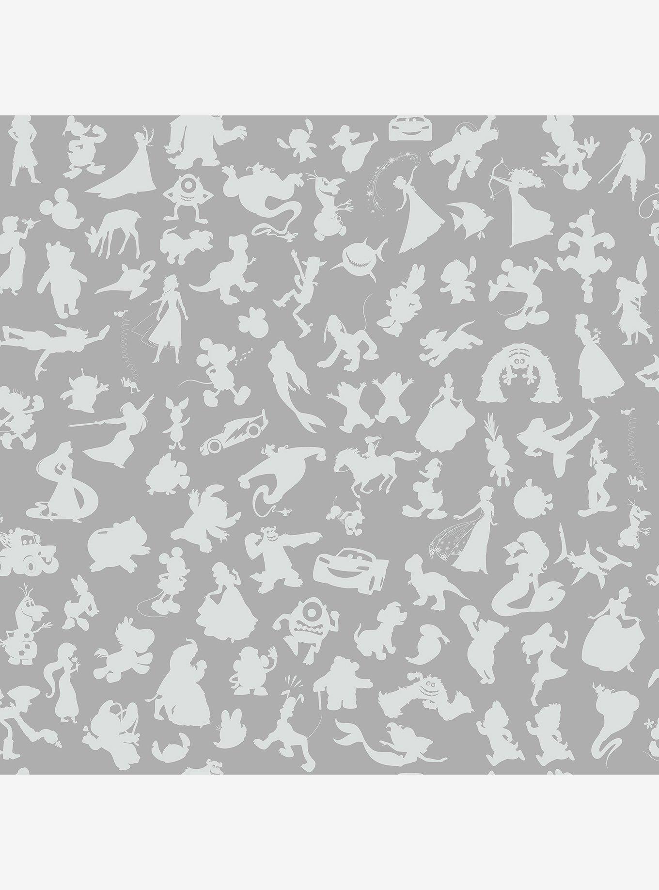 Disney100 Characters Silver Peel and Stick Wallpaper, , hi-res