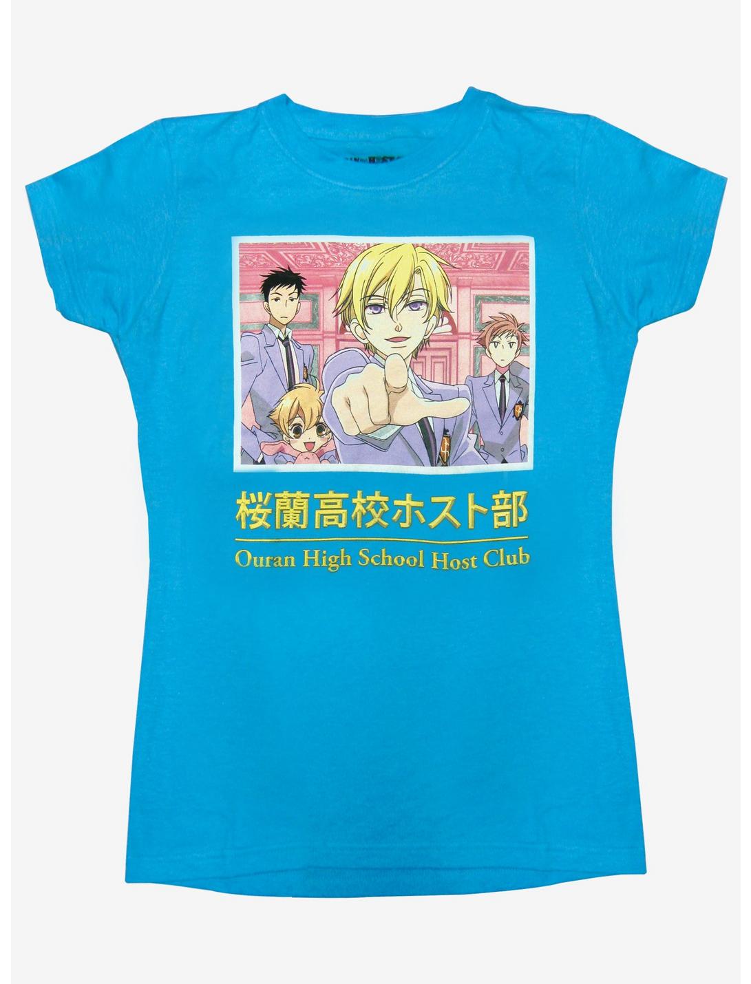 Ouran High School Host Club Tamaki Group Panel Boyfriend Fit Girls T-Shirt, MULTI, hi-res