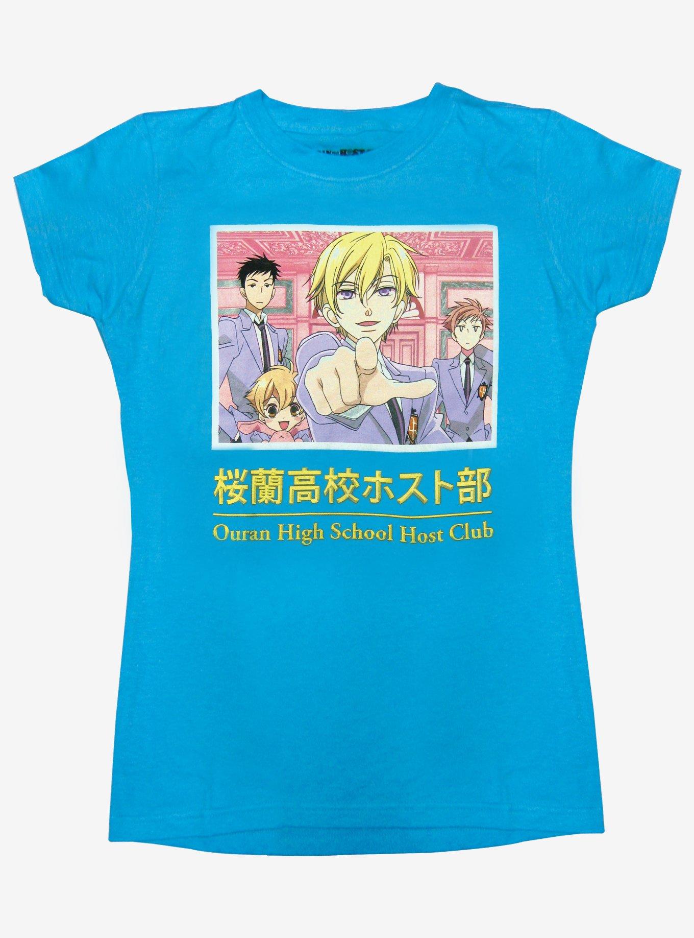 Ouran High School Host Club Tamaki Group Panel Boyfriend Fit Girls T-Shirt, MULTI, hi-res