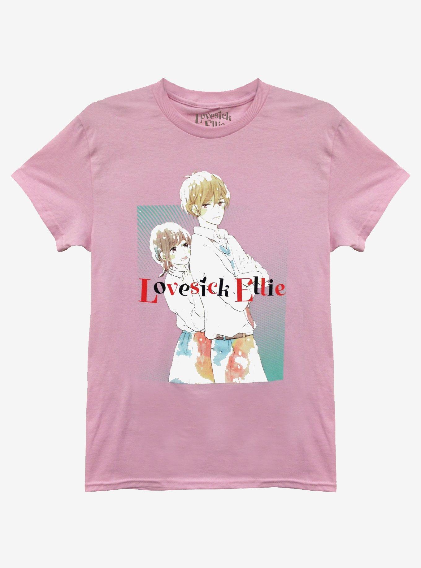 Lovesick Ellie Manga Cover Boyfriend Fit Girls T-Shirt, MULTI, hi-res