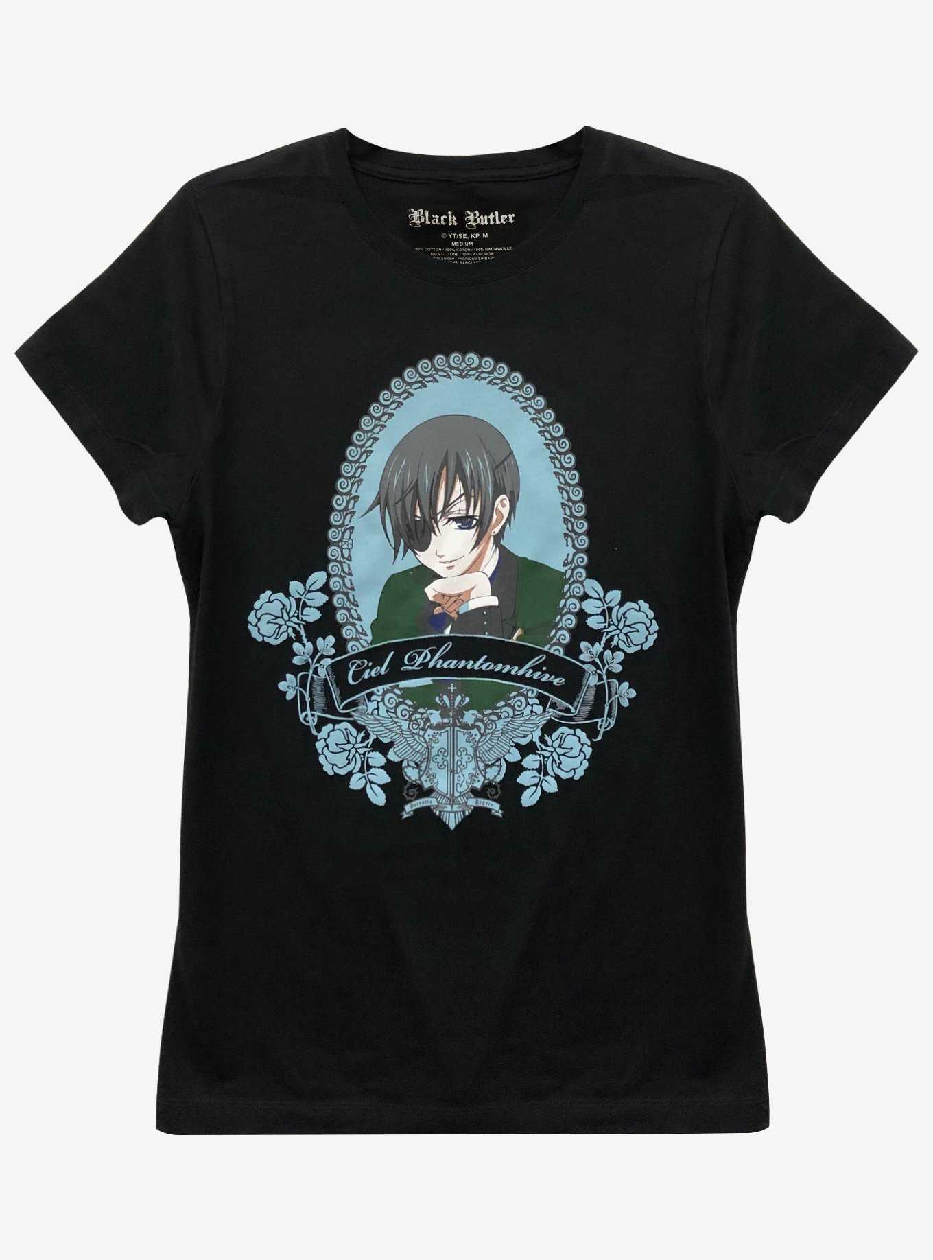 Black Butler Ciel Frame Boyfriend Fit Girls T-Shirt, , hi-res