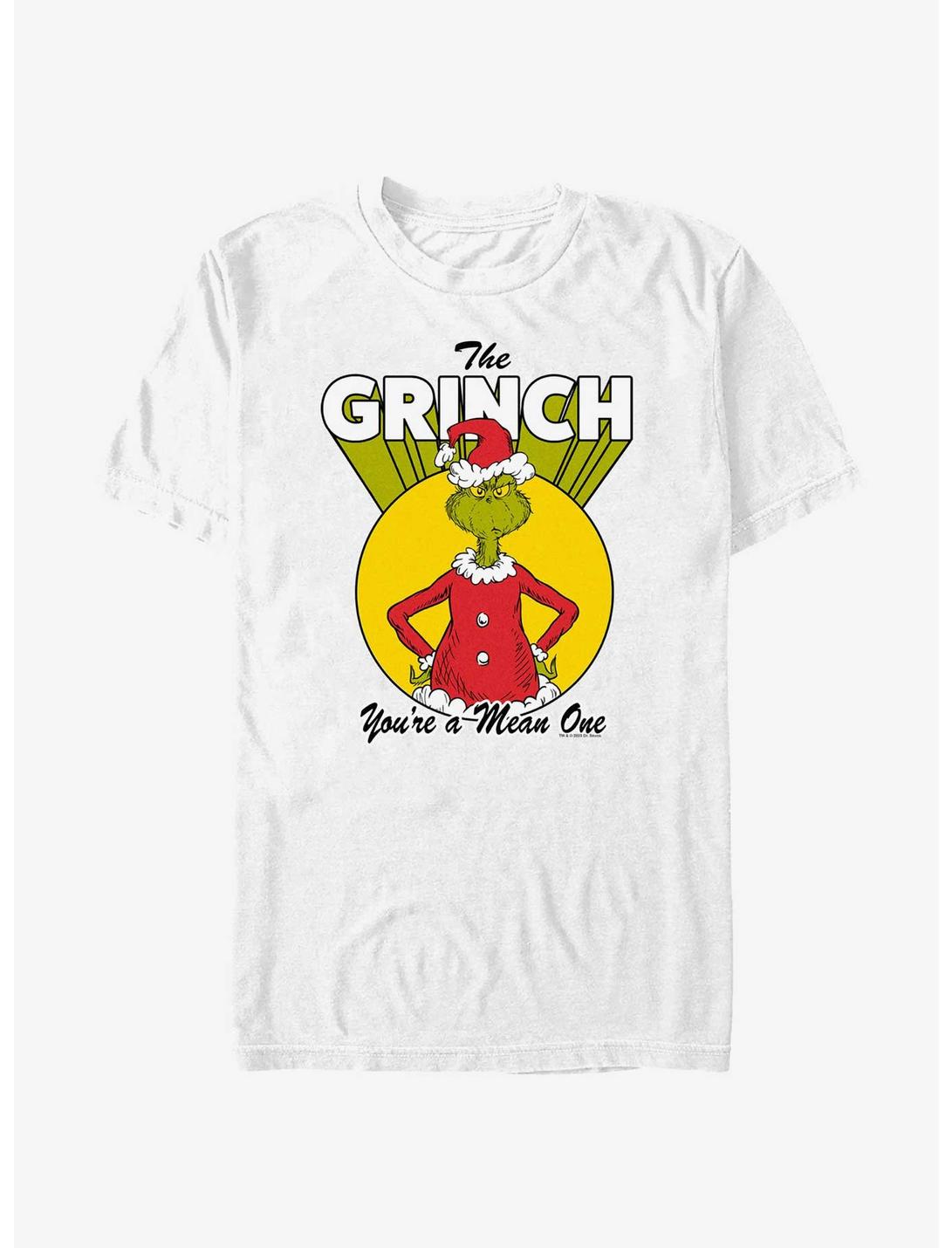 Dr. Seuss The Grinch You're A Mean One T-Shirt, WHITE, hi-res