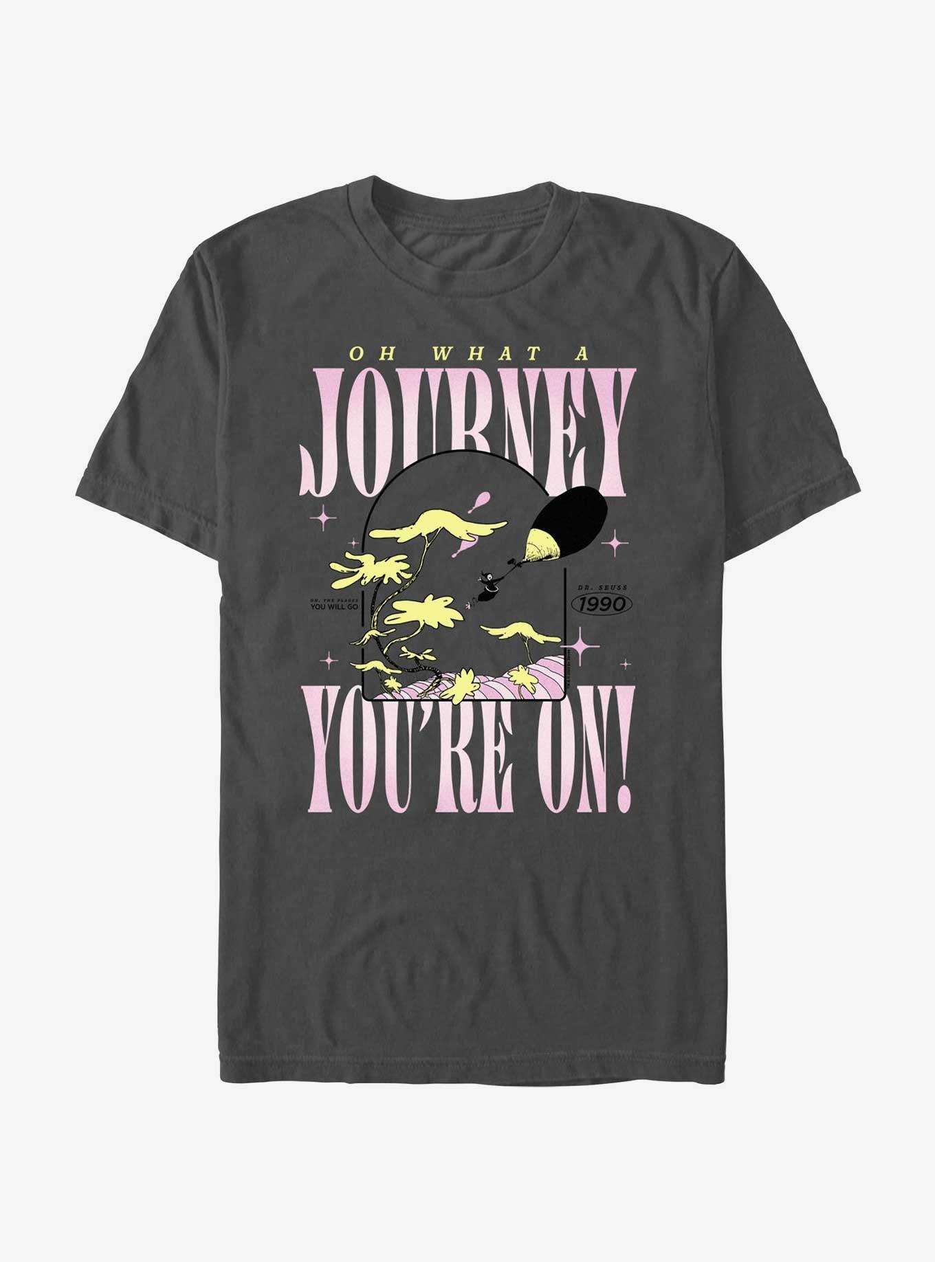 Dr. Seuss Oh What A Journey You're On T-Shirt, CHARCOAL, hi-res
