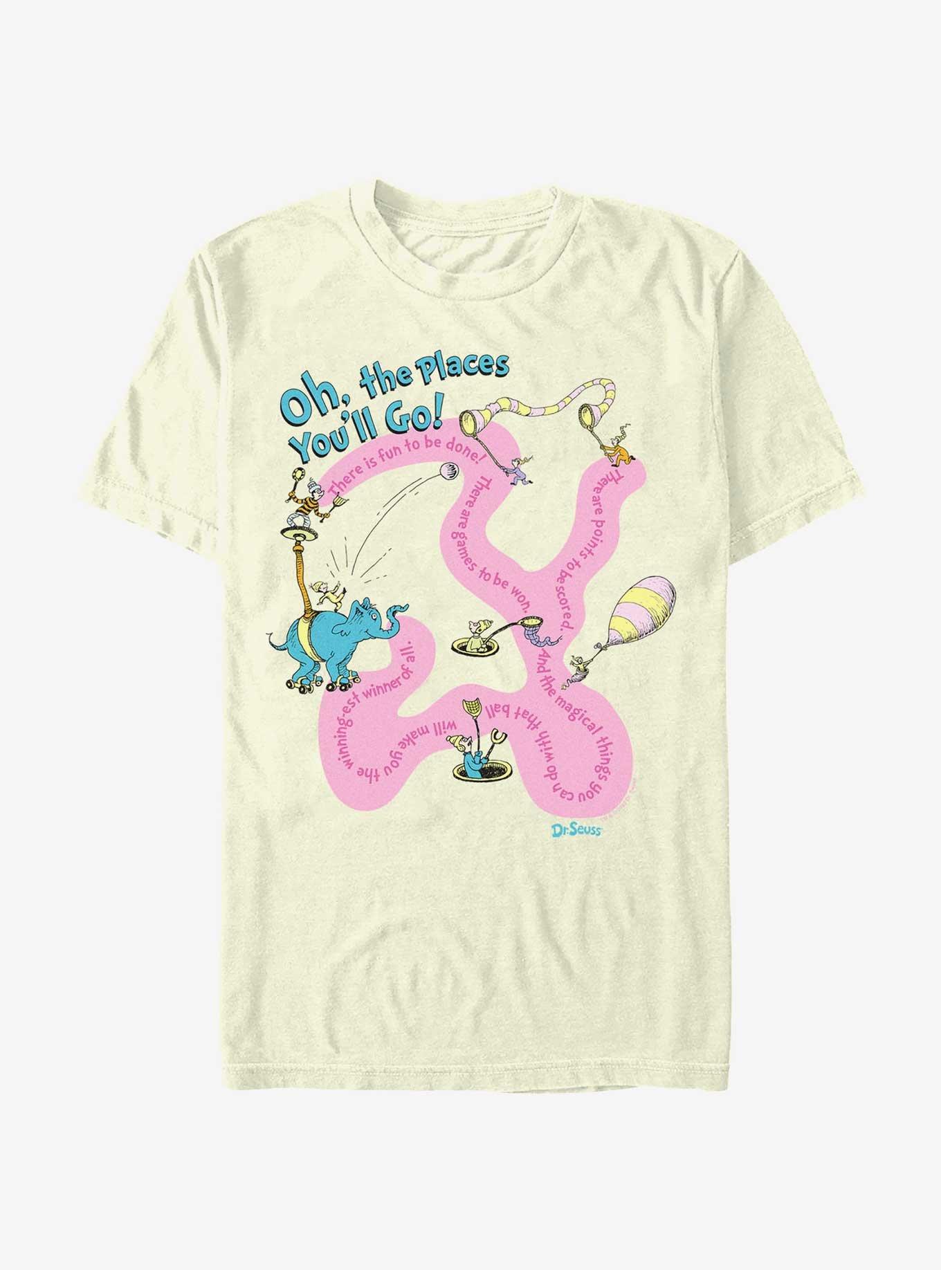 Dr. Seuss Journeying The Places You'll Go T-Shirt, NATURAL, hi-res